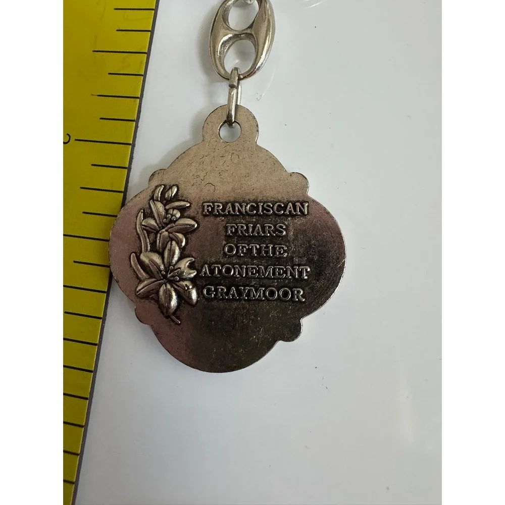 St Anthony Franciscan Friars of the‎ Atonement Graymoor Medal Keychain